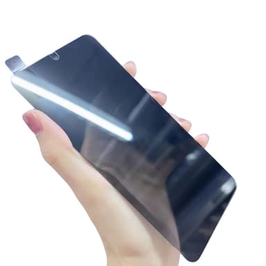Läpinäkyvä Privacy Näytönsuoja, jossa sormenjälkilukitus Samsungille Samsung Galaxy S23