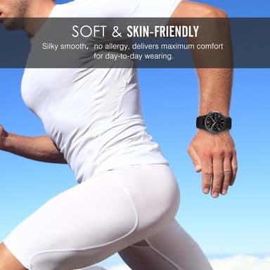 Samsung Gear S3 Frontier / Classic ranneke Musta
