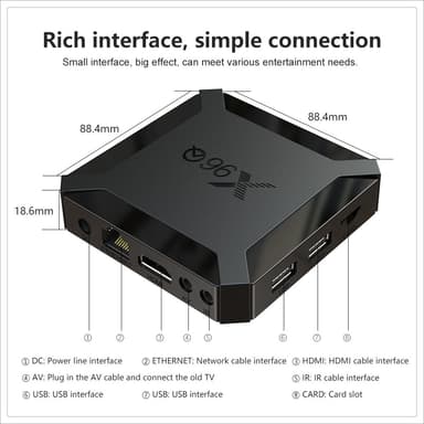 Smart TV -boksi Android 10.0 4K 2GB + 16GB