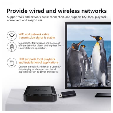 Smart TV -boksi Android 10.0 4K 2GB + 16GB