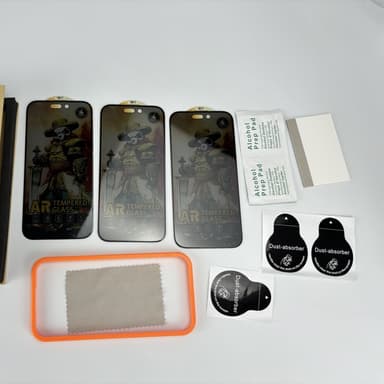 Puhelimen yksityisyyttä suojaava näytönsuoja, erittäin selkeä sormenjälkiä estävä 3-pakkaus 14,5x6,8x0,1 cm iPhone 15
