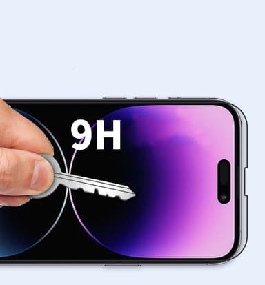 3 Pack Tempered Glass HD Anti-Fingerprint Screen Film Kit Yhteensopiva iPhonen kanssa Läpinäkyvä iPhone 14 Pro