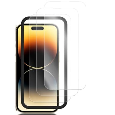 HD karkaistu lasikalvo alumiiniseoksesta täyskuori iPhonelle Läpinäkyvä iPhone 14 Pro