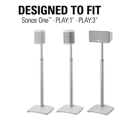 SANUS Floor Stand Adjustable One SL Play:1 Play:3 Single White