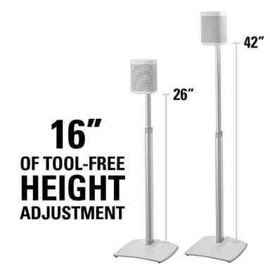 SANUS Floor Stand Adjustable One SL Play:1 Play:3 Single White