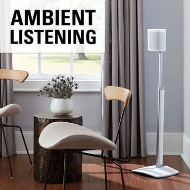 SANUS Floor Stand Adjustable One SL Play:1 Play:3 Single White