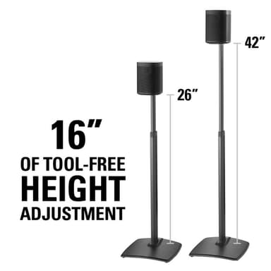 SANUS Floor Stand Adjustable One SL Play:1 Play:3 Single Black