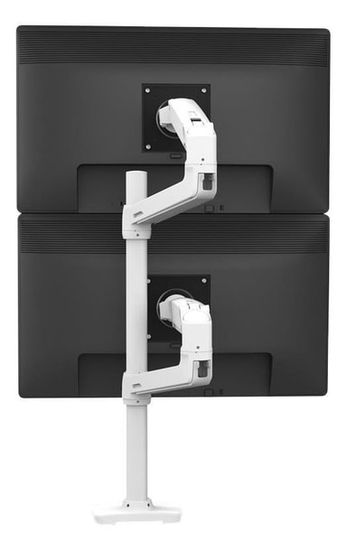Ergotron LX Dual Stacking Arm näytön varsiteline, valkoinen/harmaa