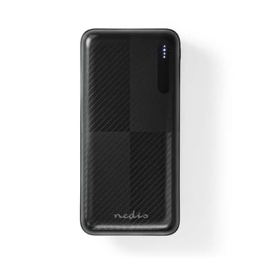 Nedis Virtapankki | 20000 mAh | 1.5 / 2.0 / 3.0 A | Lähtöliitäntöjen määrä: 2 | Lähtöliitäntä: 1x USB-A / 1x USB-C™ | Sisääntulon liitäntä: 1x Micro USB / 1x USB-C™ | PD2.0 18W | Litium-Polymeeri