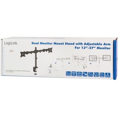 LogiLink Monitorarm dubbel 13-27"" 428mm (BP0022)