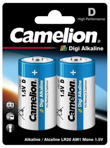 Camelion Digi Alkaline D (R20) 2-pack 2-pack