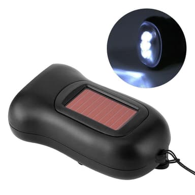 Käsikäyttöinen LED-taskulamppu, Musta