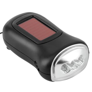 Käsikäyttöinen LED-taskulamppu, Musta