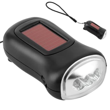 Käsikäyttöinen LED-taskulamppu, Musta
