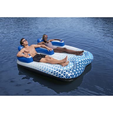 Bestway Hydro-Force Indigo Wave Double Lounge -kelluntalautta 183 x 176 cm