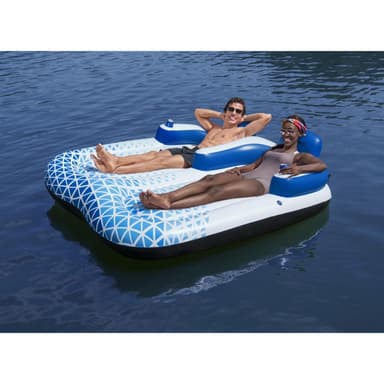 Bestway Hydro-Force Indigo Wave Double Lounge -kelluntalautta 183 x 176 cm