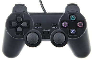 Käsiohjain Playstation 2:lle (musta)