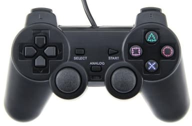 Käsiohjain Playstation 2:lle (musta)
