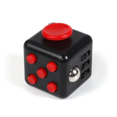 Fidget Cube, musta/punainen