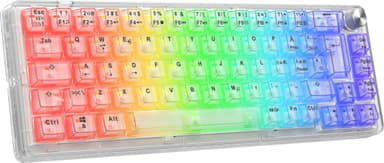 NOS C450 Mini Clear65 näppäimistö (läpinäkyvä)