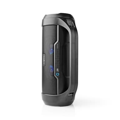 Nedis Bluetooth® Party Boombox | 6 tuntia | 2.0 | 120 W | Median toisto: AUX / Micro SD / USB | IPX5 | Linkitettävä | Kantokahva | Juhlavalot | Musta