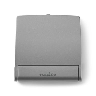 Nedis Digitaalinen Herätyskello | Taustavalaistu LCD näyttö | 1.7 cm | Taustavalo | Kokoontaitettava | Käyttötarkoitus: Matkailu | Torkkutoiminto | Kyllä | Hopea