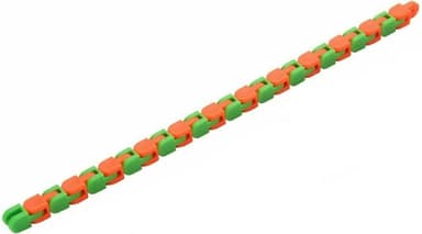 Wacky Tracks Snap and Click Fidget toy, Grön/Orange