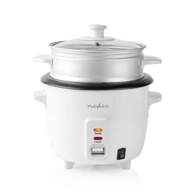 Nedis Riisinkeitin | 0.6 l | 300 W | Alumiininen höyrystin | Tarttumaton pinnoite | Irrotettava kulho | Automaattinen sammutus