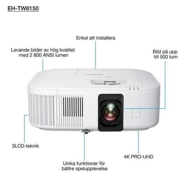 Epson EH-TW6150 4K Projektor 2800 Lumen
