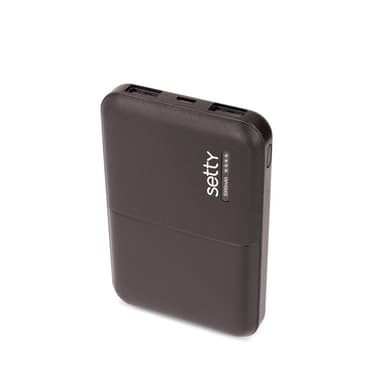 Setty Powerbank 5000 mAh Musta