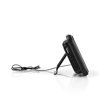 Nedis Digitaalinen Kelloradio | LED-Näyttö | 1x 3.5 mm Audio tulo | Ajan heijastus | AM / FM | Torkkutoiminto | Uniajastus | Hälytysten lukumäärä: 2 | Musta