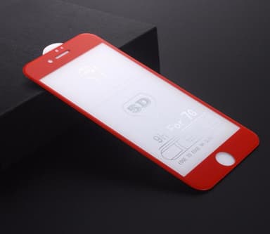 SKALO iPhone 7/8 Koko Näytön Panssarilasi - Musta