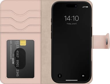 Ideal of Sweden Magnet Wallet+ iPhone 16 lompakkokotelo (pinkki)