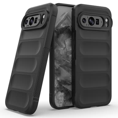 SKALO Google Pixel 9 Pro XL Rugged Bumpers TPU-suojakuori - Musta