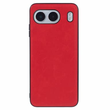 OnePlus Nord 4 SKALO PU-nahkainen hybridikuori - Punainen