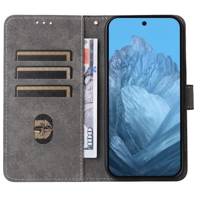 SKALO Google Pixel 9 Pro XL Lompakkokotelo PU-nahkaa - Sininen