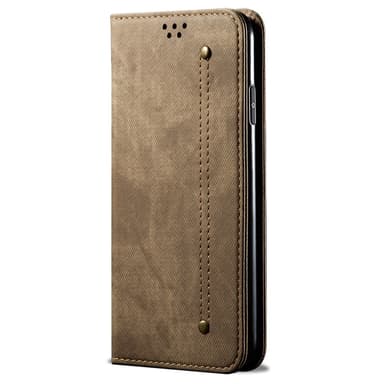 SKALO OnePlus Nord 4 Jeans Lompakkokotelo - Khaki