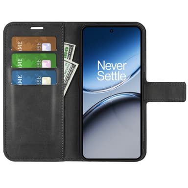 SKALO OnePlus Nord 4 Lompakkokotelo PU-nahkaa - Musta