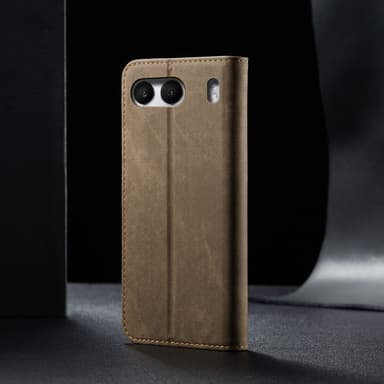 SKALO OnePlus Nord 4 Jeans Lompakkokotelo - Khaki