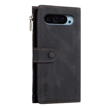 SKALO Google Pixel 9/9 Pro ESEBLE Big Wallet Lompakkokotelo - Musta