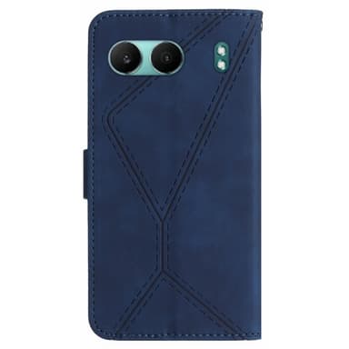 SKALO OnePlus Nord 4 Kohokuvioitu PU Nahka Lompakkokotelo - Sininen