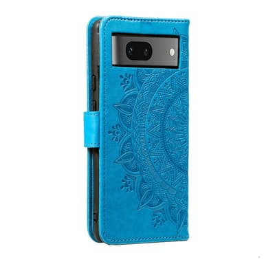 SKALO Google Pixel 9/9 Pro Mandala lompakkokotelo - Sininen