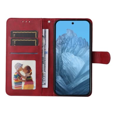 SKALO Google Pixel 9/9 Pro PU-nahkainen Lompakkokotelo - Punainen
