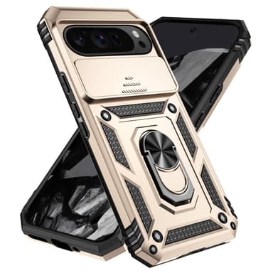 SKALO Google Pixel 9 Pro XL Armor hybridi metallirengas kameran liukusäädin - Kulta