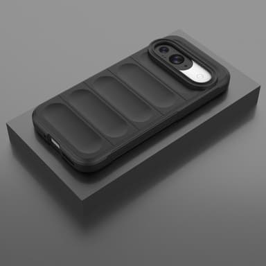 SKALO Google Pixel 9/9 Pro Rugged Bumpers TPU-suojakuori - Musta