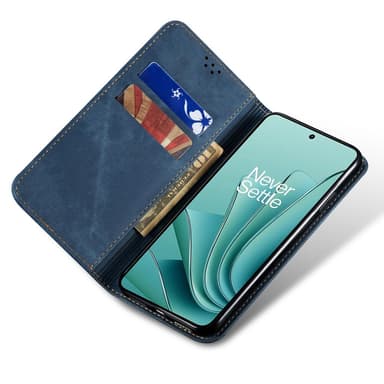SKALO OnePlus Nord 4 Jeans Lompakkokotelo - Sininen