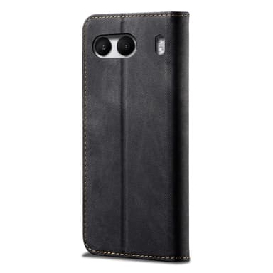 SKALO OnePlus Nord 4 Jeans Lompakkokotelo - Musta