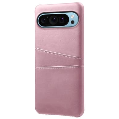 SKALO Google Pixel 9/9 Pro PU-nahkainen Suojakuori Lompakolla - Ruusukulta