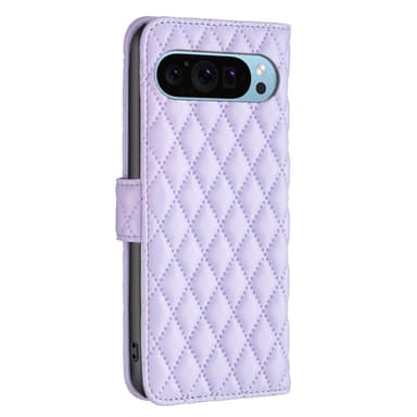 SKALO Google Pixel 9/9 Pro BINFEN COLOR Tikattu Lompakko - Violetti
