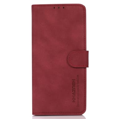 SKALO OnePlus Nord 4 KHAZNEH Lompakkokotelo PU-nahasta - Punainen